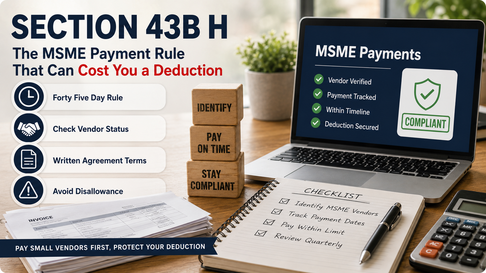 Section 43B H - Why Paying Your MSME Vendors Late Could Cost You A Tax Deduction